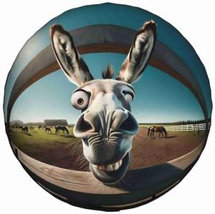Generic Funny Donkey RV Spare tire Cover Wheel Protectors Weatherproof Wheel Covers Waterproof Universal Fit for Trailer Rv SUV Truck Camper Travel Trailers 15inch, HvoC-002