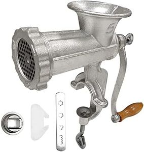 HAWOK Cast Iron Meat Grinder with Tabletop Clamp and Hardened Steel Cutter Sliver 5#