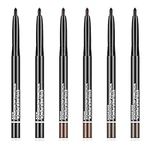 6 Pcs Eyeliner Gel Pens Waterproof Smudge-Proof Smooth Eye Liner Matte Eyeliner Gel Pencil Set for Eyes Makeup(13cm)