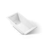Kohler K-1121-0 Underscore Drop-In Undermount Bathtub, White