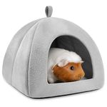 Tierecare Guinea Pig Hideout Washable Small Animal Bed House Hideaway Hide Hut for Dwarf Rabbit Chinchilla Hedgehog Ferret Cage Accessories