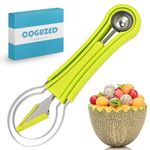 CoguZed Melon Baller Scoop Set, Melon Scooper and Fruit Carving Tools, Melon Baller with Cookie Scoop Set for Ice Cream, Melons & Cookie Dough