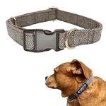 Pawsitive Wool Dog Collar - Hypoallergenic Dog Collar, Great Dog Collar for Sensitive Skin, Soft Collar for Dogs, Soft Organic Dog Collar Eco-Friendly (Small, Gray)