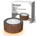 Tibetan Meditation Singing Bowl Machine - 7 Singing Bowls Sounds, Crystal Healing, Chakra Healing, Mindfulness and Stress Relief Timer and Memory Features for Women/Men