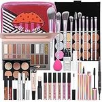 Makeup Kit For Women Full Kit Make Up Kits For Adult All in One Makeup Set For Teens Girls Beginner With Concealer Eyeshadow Palette Lip gloss Set Travel Bag Holiday Gift Set