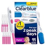 Clearblue Digital Ovulation and Pregnancy Test, Trying for A Baby Kit, Proven to Increase The Chances of Getting Pregnant Naturally, 10 Digital Ovulation Tests and 1 Rapid Detection Pregnancy Test