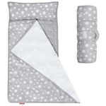 Moonsea Toddler Nap Mat with Removable Pillow and Fleece Minky Blanket, Lightweight and Soft Perfect for Kids Preschool, Daycare, Travel Sleeping Bag Boys and Girls, Designed to Fit on a Standard Cot