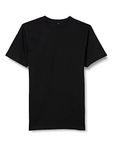 Build Your Brand Men's T-Shirt Round Neck, Black, 4XL