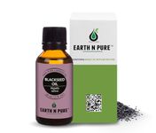Earth N Pure Black Seed Oil (Kalonji Oil) for Hair & Skin Care – 100% Pure Cold Pressed Nigella Sativa for Hair Strength, Scalp & Nourishing Skin – 30ml