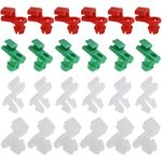 ECSiNG 24pcs Car Door Lock Rod Linkage Retainer Clips Left Right Driver Passenger Side Plastic Moulding Fasteners Fits 2-3.5mm Hole 5.5-6.5 Hole Universal Car