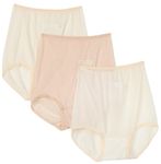 Bali Women's 3-Pack Skimp Skamp Brief Panties, 2 Moonlight/1 Mocha Mist, Size 8