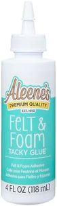Aleene's Felt and Foam Tacky Glue, 4 FL OZ, Original Version