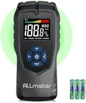 ALLmeter Pinless Moisture Meter - 5cm Sensing Depth, ±4% Accuracy,2-Way Measurement for Wood, Walls, Drywall & Masonry, LCD Display & Sound Alarm for Home & Construction Use