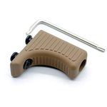 Trirock Tactical TAN/FDE Keymod Forward Hand Stop Barricade Rest Front HandStop Compatible with Key Mod Handguard Rail Mount System