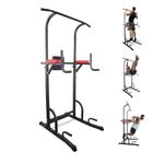Mobiclinic® Fitness, Power Tower Dip Station, MultiFit, Adjustable Height and Backrest, Multi gym, Heavy Duty, Multi-functional Tower, Home Gym, Pull-up bar, Abdominal Exercise