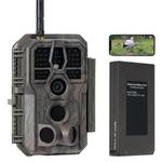 GardePro E8P Wildlife Camera, WiFi Bluetooth, Trail Cameras with 8000mAh Rechargeable Battery Pack, 100ft Night Vision Motion Activated