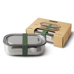 Black+Blum 895619 Stainless Steel Lunch Box 1000 ml Capacity, Olive, 1000 milliliters