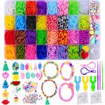 Loom Rubber Bands 2000+ Bracelet Making Kit for Girls, Soft and Strong Bands in 30 Colors with More Accessories,Christmas Gifts for Girls, Birthday Gifts for Girls Kids