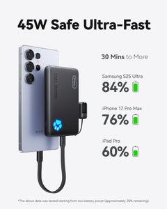 INIU 45W 10000mAh Power Bank – Fast Charging Portable Charger