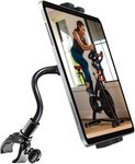 Oilcan Exercise Bike Tablet Holder, Gooseneck Handlebar Tablet Mount Bracket for Treadmill Cycle Spin Bike Elliptical for iPad Pro Air Mini, iPhone, Samsung Tab, Lenovo (4-12.9")