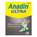 Anadin Ultra Ibuprofen Pain Relief Capsules 16s