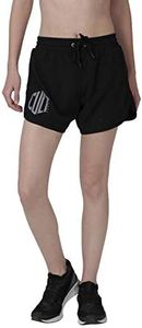CULTSPORT | Blakout Finish Black Running Shorts for Women