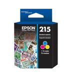 Epson 215 DURABrite Ultra Standard Capacity Ink Cartridge, Tri-Colour (T215520)