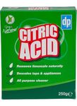 Dri Pak Citric Acid - 250g (Pack of 2) - Natural Limescale Remover & White Vinegar Substitute - Cleaning and Deodorizing Solution