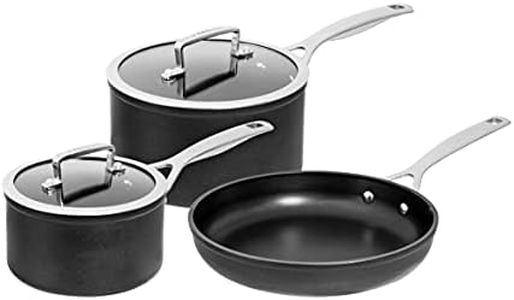 Pyrolux Ignite 3-Piece Non-Stick Induction Compatible Cookware Set (Saucepan 14 cm, Saucepan 18 cm & 26 cm Fry Pan/Skillet)