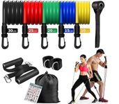 TARAVEE Resistance Bands, Exercise Bands，Resistance Bands for Working Out, Work Out Bands with Handles for Men and Women Fitness, Strength Training Home Gym Equipment