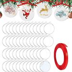 TSKDKIT 50 Pcs Christmas Bauble Cle