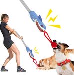 Squeaky Dog Tug Toys, Dog Chew Toys Dog Rope Toys with Strong Handle for Tug of War Puppy Training Play Durable Interactive Dog Toys for Small Medium & Large Dogs