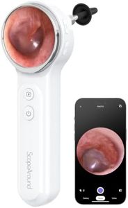 ScopeAround Digital Otoscope Camera w/Built-in Screen, Otoscope with Light Ear Scope for Home Use, Ear Light Otoscope with Camera, Easy Viewing for Everyday Ear Checks, Android/iPhone