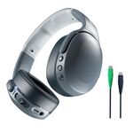 Skullcandy Crusher Evo Over-Ear Wireless Headphones with Sensory Bass, 40 Hr Battery, Microphone, Works with iPhone Android and Bluetooth Devices - Chill Grey