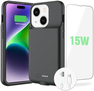 Battery Case for iPhone 15/15 Pro,【2024 Exclusive Edition】 15W Fast 7000mAh Charging Portable Rechargeable Charger Case Cover for iPhone 15/15 Pro Charging Case,Black