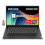Lenovo V14 Gen4 14" FHD Business Laptop, AMD Ryzen 5 7520U Processor, 8GB LPDDR5 RAM, 256GB PCIe SSD, AMD Radeon 610M Graphics, Dolby Audio, HD Webcam, Wi-Fi, Windows 11 Pro, 32GB Hotface USB Card