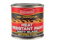 Everbuild Heat Resistant Paint – High Temperature Resistance – Easy To Apply – Black – 125ml