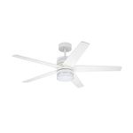 Luminance Kathy Ireland Home Lucere 52 Inch Ceiling Fan, Metal, Satin White