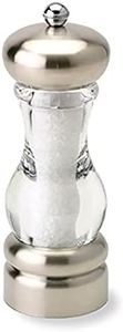 Olde Thompson 3821-40 Del Norte Salt Mill, 7" Glass, Silver/Clear