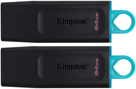 Kingston DataTraveler Exodia DTX/64GB-2P Flash Drive USB 3.2 Gen 1 - con cappuccio protettivo e anello portachiavi in colori multipli