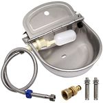 Lucky Farm Automatic Cattle Waterer Horse Sheep Goat Pig Dog Water Trough 4 in1 (Water Bowl&Pipe&Adaptor&Mounting Screws)