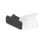 uxcell 20pcs Silicone Mini USB Cap Port Cover Anti Dust Protector 7mmx2mm Black Clear