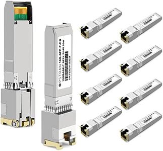 OPSTRAN 10GBASE-T SFP+ RJ45 Copper Transceiver Module Compatible with Ubiquiti UF-RJ45-10G 10G SFP+ 30m Cat6a/7 10 Pack