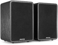 Fenton SHFB65 HiFi Bookshelf Speakers - 200W 6.5-Inch Stereo Speakers, Home Speakers, Wooden Finish, Bookshelf Speakers (Pair), Powerful Sound, Ideal for Home Audio Systems and Music Lovers