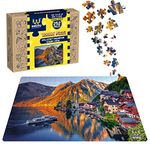 Webby Hallstatt Mountain Scenic View Wooden Jigsaw Puzzle for Kid, 252 Pieces