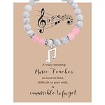 MAOFAED Music Teacher Gift Music Teacher Thank You Gift A Truly Amazing Music Teacher Is Hard Find (music teacher beadCA)