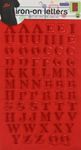 Dritz 15521 Iron-on Letters, Embroidered, Cooper, 3/4-Inch, Red (1-Sheet)