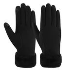 Womens Winter Warm Touchscreen Texting Gloves with Thermal Fleece Lined for Cold Weather