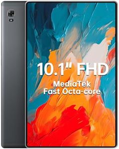 HAOVM Android Tablet 10 inch, 1080P FHD IPS Display 1920x1200, Octa-Core 2.0Ghz Processor, 64 GB ROM 1TB Expand, 4GB RAM, 6000mAh Battery, GPS, Dual Camera, 5G WiFi, FM, Gray, 2024 Upgraded