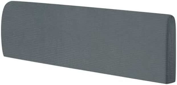 uxcell Bed Headboard Slipcover, 1.8m Stretch Bed Headboard Cover Dustproof Protector Cover Jacquard Furniture Cover for 1.7-1.9m Headboard, Dark Grey